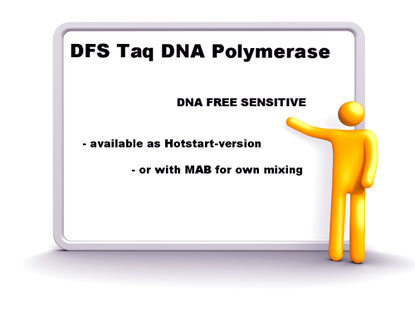 DFS-Taq  "Hot Start" DNA Poylmerase. E. Coli free DNA polymerase