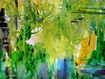 Sylvie Lander-aquarelle-jardin-couleur
