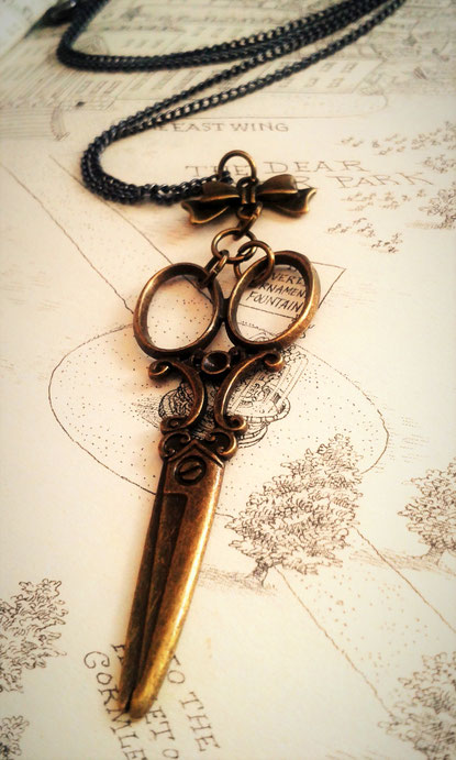 Steampunk Scissors Necklace