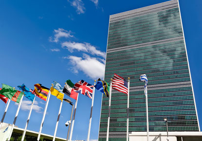Hoofdkwartier Verenigde Naties te New York. Stedelijke diplomaten lobbyen hier voor meer lokaal zelfbestuur. Foto: Adobe Stock - Bluraz