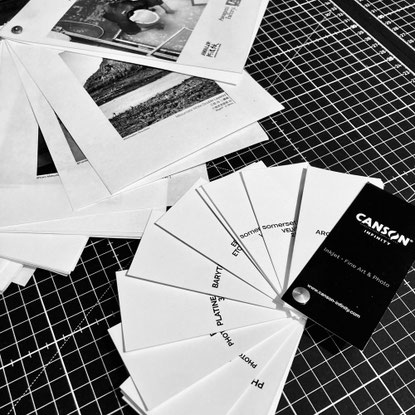 Campioni di carte fotografiche fine art Ilford e Canson – AD Gallery Lab, Firenze