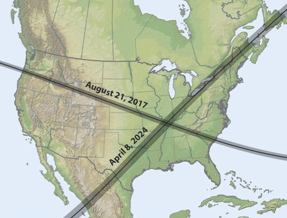 center solar eclipses USA 2017 and 2024