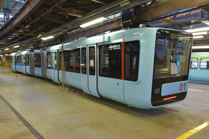 Wuppertal Schwebebahn: Friction stir welded monorail GTW Generation 15