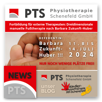 Preview-Grafik: PTS Kinder Physiotherapie - Fortbildung für externe Therapeuten: Dreidimensionale manuelle Fußtherapie nach Barbara Zukunft-Huber