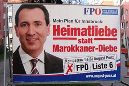 FPÖ valgplakat i Wien