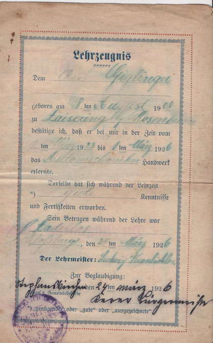 Ausbildung und Beruf