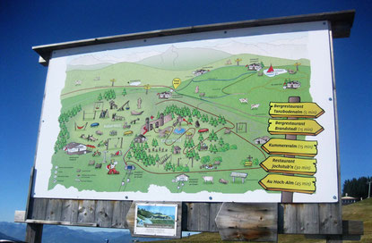 Infotafel am Panoramaweg Wilder Kaiser