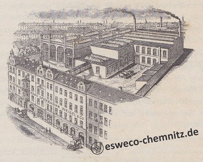 Das Fabrikgebäude um 1912