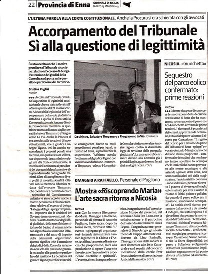 Giornale di Sicilia - 25 maggio 2013