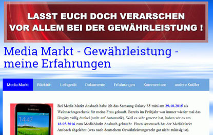 Gewährleistung, Service, Garantie, Probleme, Ärger, Hersteller, Kundenunfreundlich, abwimmeln, Recht, Verbraucher