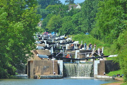 Hatton Locks on a Summers Day