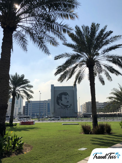 Muurschildering in Doha