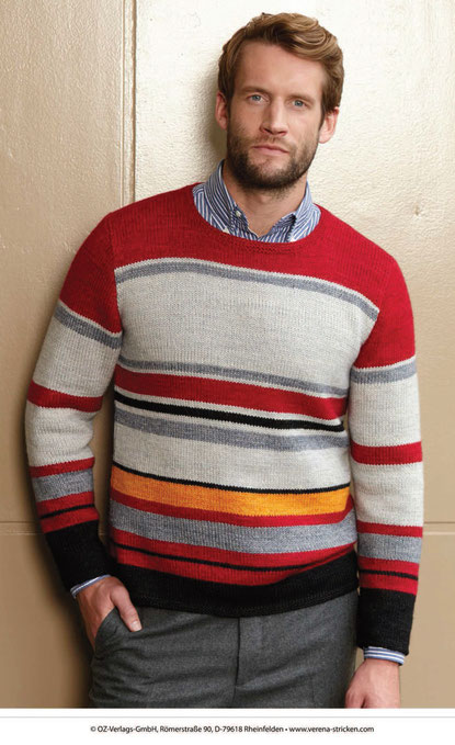 bunte wolle - Roscoe Männerpullover