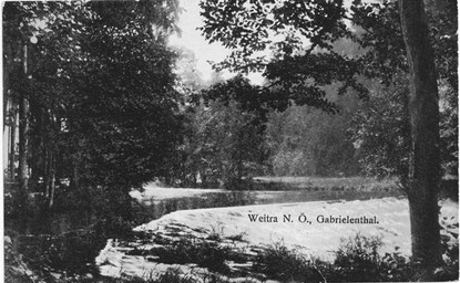 Gabrielental mit Wehranlage 1923