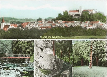 Ansichtskarte Weitra mit Gabrielental 1969