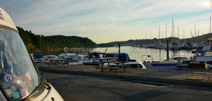 Soirée paisible sur le port de Bygdøy