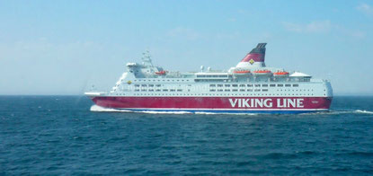 Le bateau de la Viking Line qui nous transporte en Finlande.
