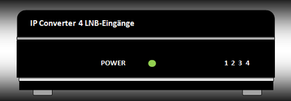 IP Converter, bis zu 4 LNB-Eingängen möglich.