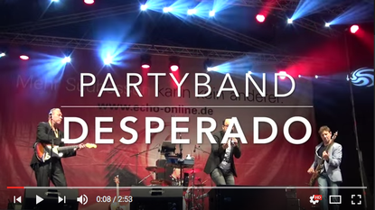 Partyband DESPERADO auf der Echobühne Schlossgrabenfest 2016