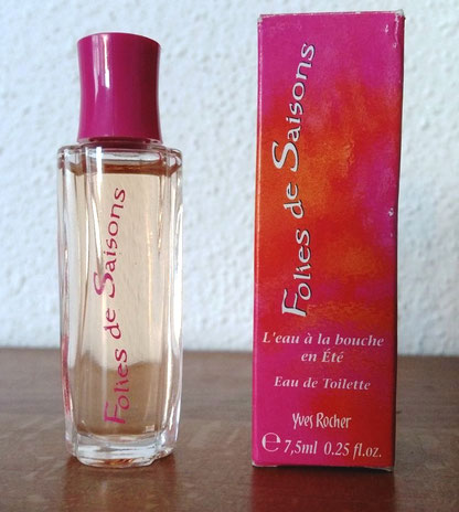 FOLIES DE SAISONS - L'EAU A LA BOUCHE EN ETE : EAU DE TOILETTE 7,5 ML