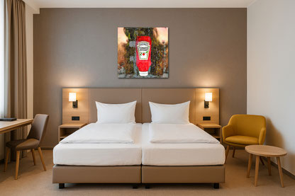 Wohnbeispiel HEINZ im Schlafzimmer / Hotelzimmer