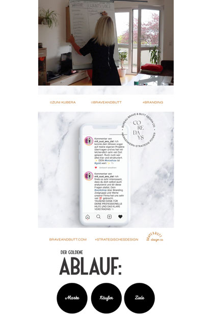 Jedes Branding-Projekt durchläuft hier im Studio vier Phasen: 1. Brand-Strategie ✔️ 2. Identity Design ✔️ 3. Umsetzung ✔️ 4. Beratung und Support ✔️ Die Brand-Strategie beginnt mit einem tiefen Eintauchen in deinen Markenkern.
