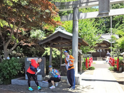 貫井神社にて