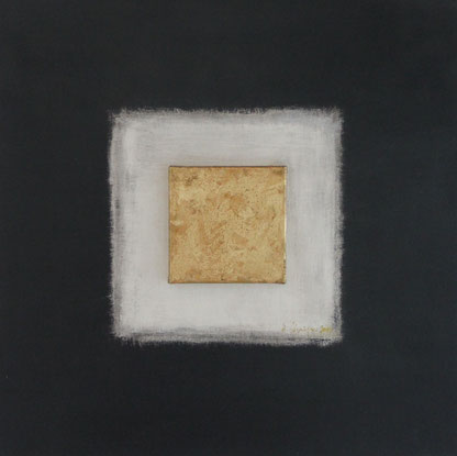 "Goldene Mitte", Acryl auf Leinwand, 60x60cm
