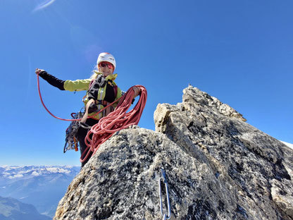 Torinohütte, Refugio Torino, Rochefortgrat, Entrèves, Aiguille du Rochefort, Dome du Rochefort, Pointe Young, Pointe Marguerite, Pointe Hélène, Pointe Croz, Pointe Walker, Pointe Whymper, Grandes Jorasses, Überschreitung, Bivacco Ettore Canzio, Rif