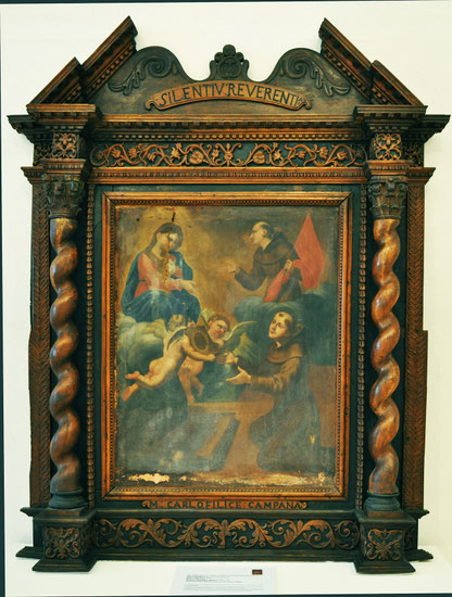 Moltifao-Eg. de L'Annonciation- retable baroque sculpté par Carlo Filice Campana- 18e s.