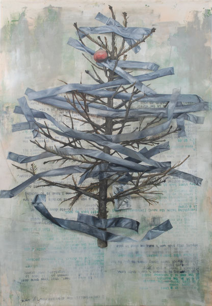 Hospitalism I / The Muscle That Holds My Spine . 2019 . 180x125 . oil on canvas