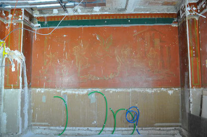 Pierre Estoppey, allégorie Automne et Hiver, avant intervention, Atelier Bacher Tillmanns Vaud