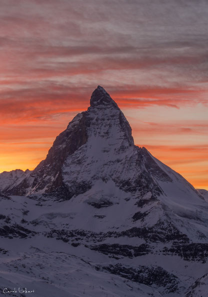 Toblerone im Abendlicht
