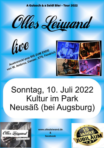 Olles leiwand bei Kultur im Park Neusäß