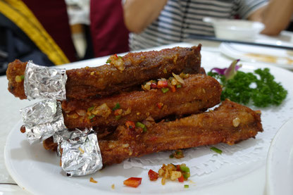 Pork ribs dry-rubbed in Chinese spices
