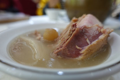 Chicken soup with hints of refreshing coconut