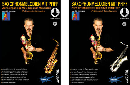 Saxophon-Noten für Alt- (Eb) & Tenor- (Bb) Saxophon. Zum Vergrößern bitte anklicken!