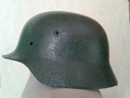 Duitse helm (overgespoten)