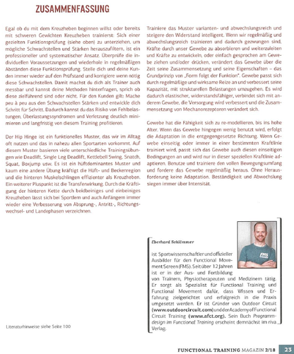 Robert Rath Hip Hinge Personaltraining Dead Lift  Kreuzheben Rudern Kniebeugen Assessment Screen