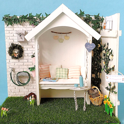 Miniatur-Garten Frühling
