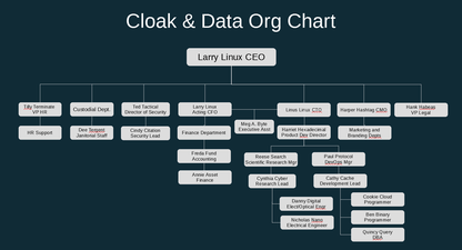Cloak & Data Org Chart