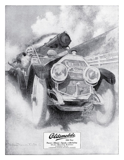 Olds Motor Works 1910 Oldsmobile Advertisement Poster (fineartamerica.com)