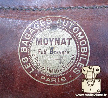 logo ancienne moynat malle automobile bagage 