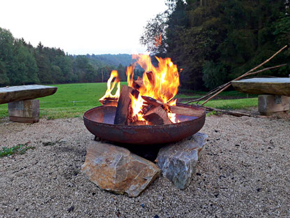 Bauernhofferien in der Eifel / NRW mit Lagerfeuer