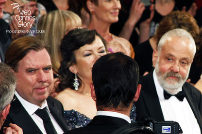 Timothy Spall et Mike Leight, lors de la projection de "MR TURNER"- Festival de Cannes 2014 - Photo © Anik COUBLE