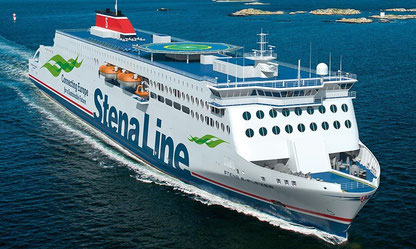 Vue d'artiste d'un navire de la E-Flexer class de Stena Line, le troisième de ces navires devant être construit pour Brittany Ferries