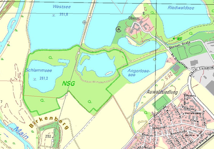 Naturschutzgebiet Oberau (Karte: Bayerisches Landesamt für Umwelt (LfU)