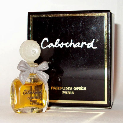 CABOCHARD - MINIATURE PARFUM 1,8 ML - NOEUD EN PLASTIQUE GRIS