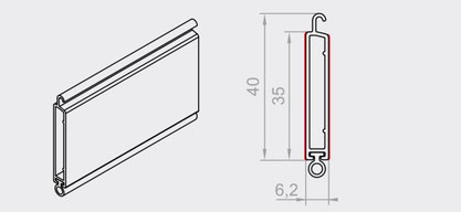 Alu Garagentore Endleiste aus Alu in allen Farben Lieferbar