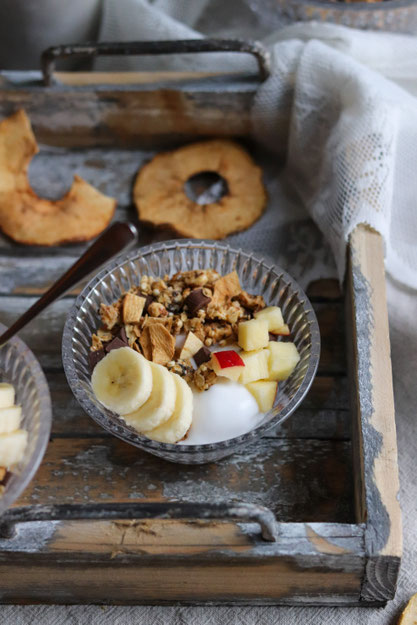 Apfel Schokogranola